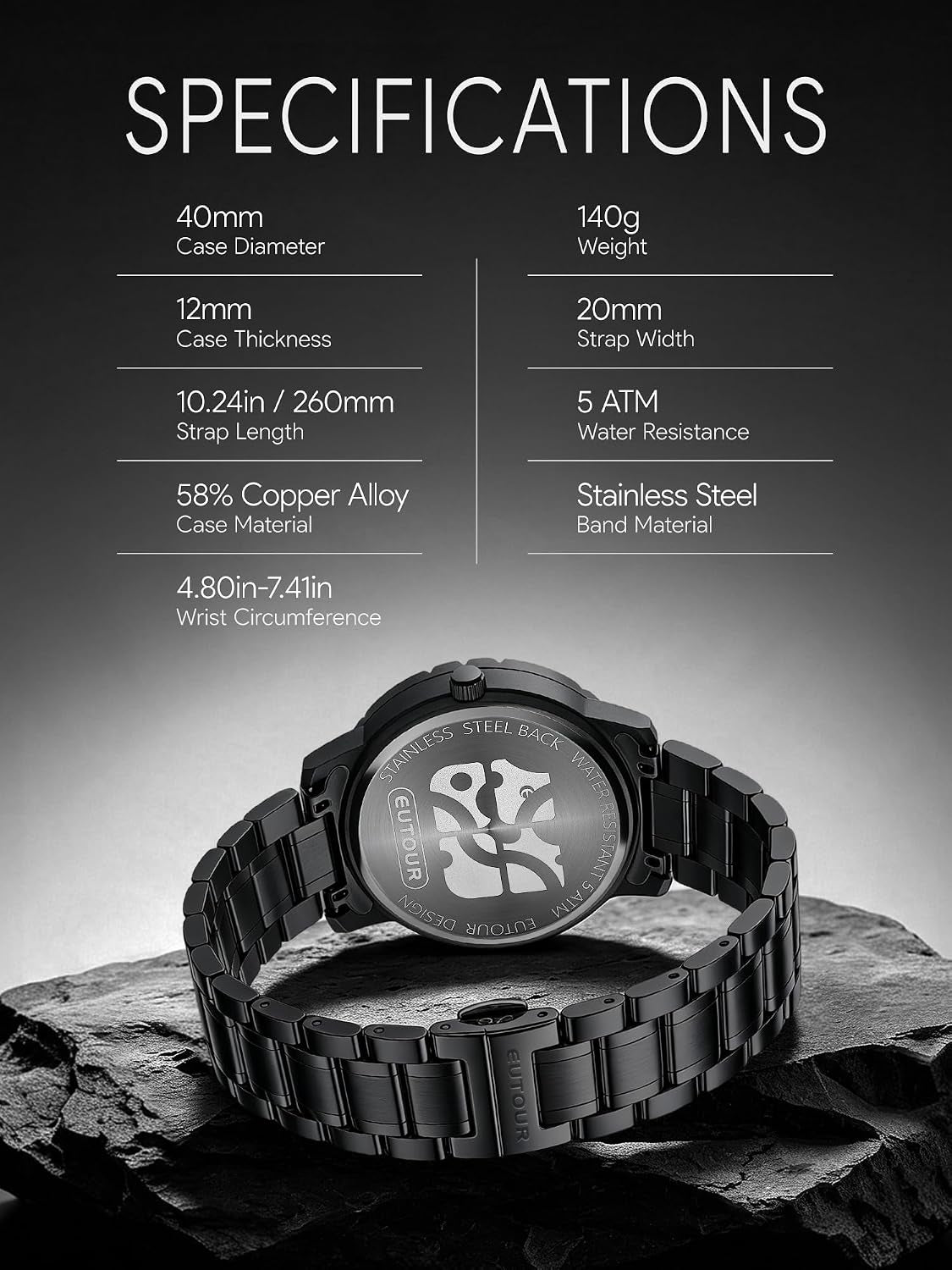 ⌚ Magnetic Floating Ball Watch – 40mm Swiss Quartz Statement Timepiece